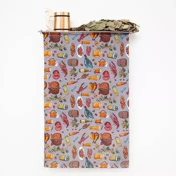 Полотенце вафельное "Октоберфест" 80х150 см, вафля, 160 гр/м2, хлопок 100%