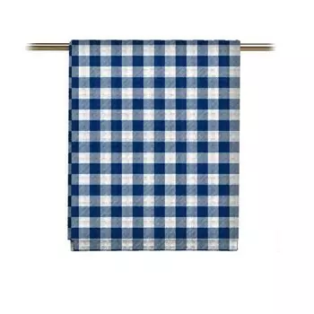 Полотенце вафельное «Синяя клетка», размер 45x60 см