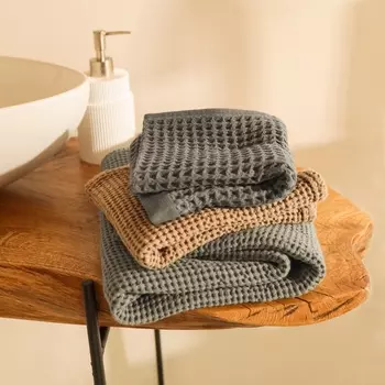 Полотенце вафельное SL HOME: Basic «Олива» 5090 см, хлопок 100%, оливковый