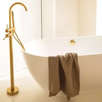 Полотенце вафельное SL HOME: Basic «Саббиа» 90150 см, хлопок 100%, коричневое