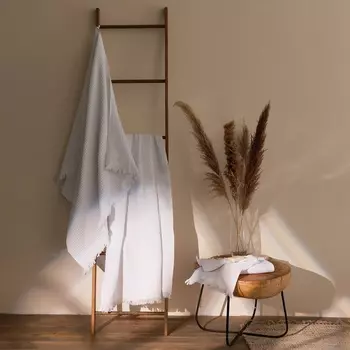 Полотенце вафельное SL HOME: Boho «Блан де Блан» 100180 см, хлопок 100%, белое