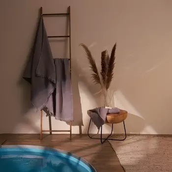 Полотенце вафельное SL HOME: Boho «Софт Мист», 5090 см, хлопок 100%, серое