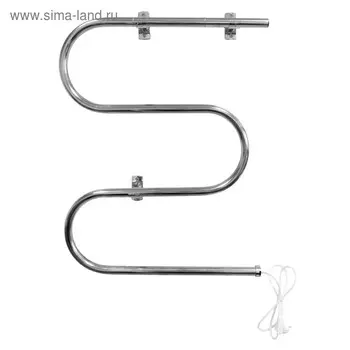 Полотенцесушитель электрический Domoterm 107-25, М-образный, 600 х 600 мм, правый