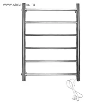 Полотенцесушитель электрический Domoterm "Аврора" 109-6, 400 х 800 мм, 6 перекладин, правый
