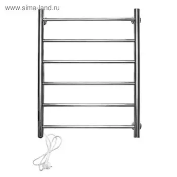 Полотенцесушитель электрический Domoterm "Аврора" 109-6, 400 х 600 мм, 6 перекладин, левый
