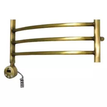 Полотенцесушитель электрический Domoterm "Калипсо", 500 х 800 мм, 10 перекладин, лев, бронза