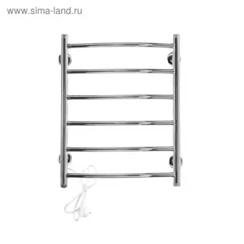 Полотенцесушитель электрический Domoterm "Классик" 109-6, 500 х 800 мм, 6 перекладин, левый