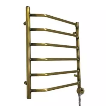 Полотенцесушитель электрический Domoterm "Лаура", 500 х 600 мм, 6 перекладин, правый, бронза