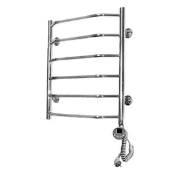 Полотенцесушитель электрический Domoterm "Лаура", 500 х 600 мм, 6 перекладин, правый, хром