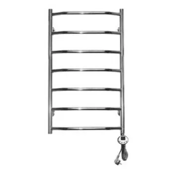 Полотенцесушитель электрический Domoterm "Лаура", 500 х 700 мм, 7 перекладин, правый, хром