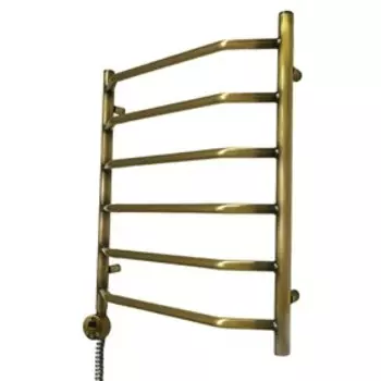 Полотенцесушитель электрический Domoterm "Лаура", 500 х 800 мм, 6 перекладин, левый, бронза