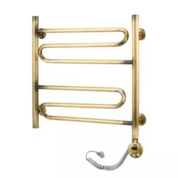 Полотенцесушитель электрический Domoterm "Офелия", 500 х 500 мм, 6 перекладин, прав, бронза