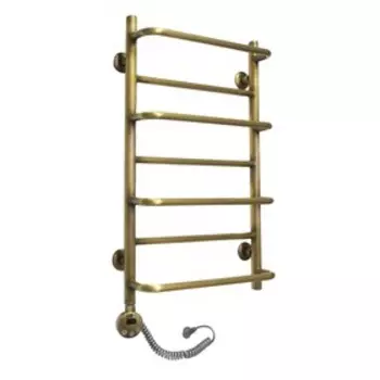 Полотенцесушитель электрический Domoterm "Орфей", 400 х 700 мм, 7 перекладин, левый, бронза