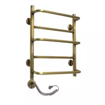 Полотенцесушитель электрический Domoterm "Орфей", 500 х 700 мм, 5 перекладин, левый, бронза