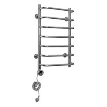 Полотенцесушитель электрический Domoterm "Стефано", 400 х 700 мм, 7 перекладин, левый, хром