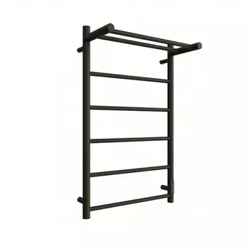 Полотенцесушитель электрический "ДВИН" Fj neo, 600x500 мм, диммер, чёрный матовый