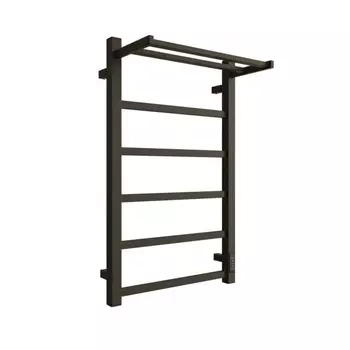 Полотенцесушитель электрический "ДВИН" Fj plaza neo, 1000x600 мм, диммер, чёрный матовый