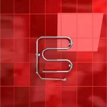 Полотенцесушитель электрический "ДВИН" HD MIK Hitze, 500x500 мм, 3/4", без полки, хром