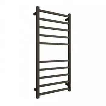 Полотенцесушитель электрический "ДВИН" L plaza neo, 1000x500 мм, диммер, чёрный матовый