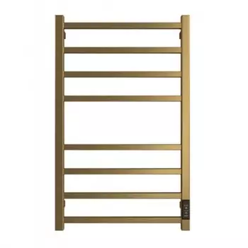 Полотенцесушитель электрический "ДВИН" L plaza neo, 800x500 мм, диммер, золотой матовый