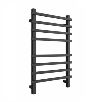Полотенцесушитель электрический "ДВИН" N plaza neo, 800x500 мм, диммер, чёрный матовый