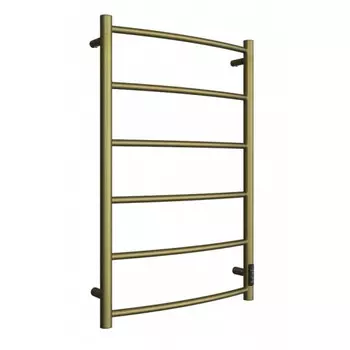 Полотенцесушитель электрический "ДВИН" R neo, 800x500 мм, 1"-1/2", диммер, бронза матовая