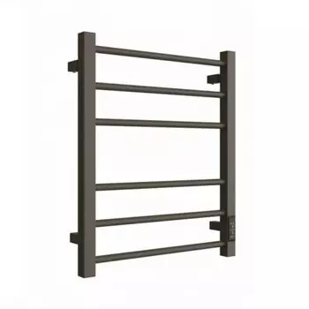 Полотенцесушитель электрический "ДВИН" S plaza neo, 600x500 мм, диммер, чёрный матовый