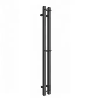 Полотенцесушитель электрический "ДВИН" X-2 plaza neo, 1200x80 мм, диммер, оружейная сталь