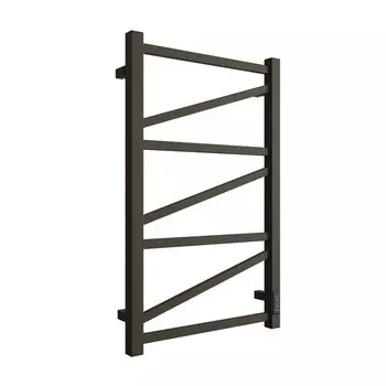Полотенцесушитель электрический "ДВИН" Z plaza neo, 800x500 мм, диммер, чёрный матовый