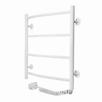 Полотенцесушитель электрический INDIGO Arc 80/50, 800x500 мм, правый, белый