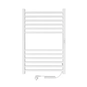 Полотенцесушитель электрический INDIGO Attic, 800х500 мм, таймер, скрытый монтаж, белый