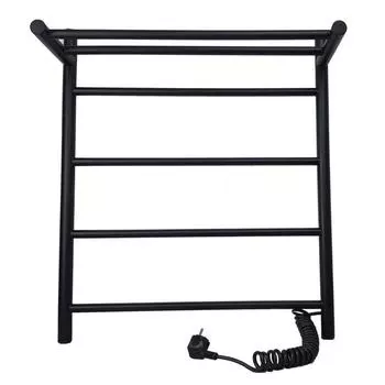 Полотенцесушитель электрический INDIGO Line LСLE80-50BRPR, 800x500 мм, полка, правый, черный