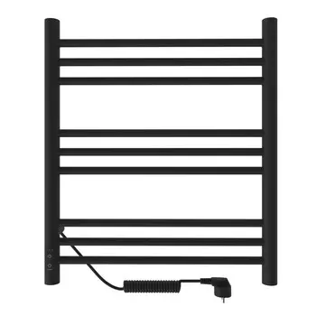 Полотенцесушитель электрический INDIGO Line Trinity, 600х500 мм, v-провод справа, черный