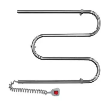 Полотенцесушитель электрический INDIGO M 60/60, 600x600 мм, кнопка на вилке, полированный