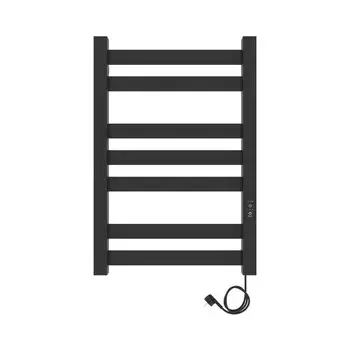 Полотенцесушитель электрический Laris Гефест ЧКЧ, 500х800 мм, 7 перекладин, правый, черный