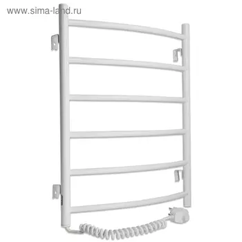 Полотенцесушитель электрический "Ларис Классик" ЧКП6, 500х600 мм, 94 Вт, левый, белый