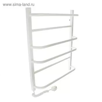 Полотенцесушитель электрический "Ларис" Комфорт ЧК П6, 500х600 мм, 130 Вт, левый, белый