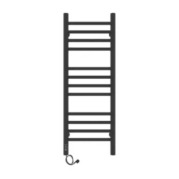Полотенцесушитель электрический Laris Лаванда ЧКЧ, 300х900 мм, 12 перекладин, левый, черный