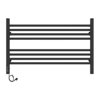 Полотенцесушитель электрический Laris Оливия ЧКЧ8, 800х500 мм, 8 перекладин, левый, черный