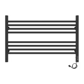 Полотенцесушитель электрический Laris Оливия ЧКЧ8, 800х500 мм, 8 перекладин, правый, черный