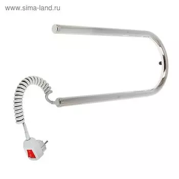 Полотенцесушитель электрический "Ларис", П-образный, 500х200 мм, 29 Вт, левый