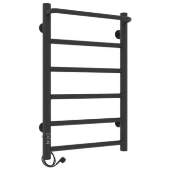 Полотенцесушитель электрический Laris Прайм ЧКЧ, 400х600 мм, 6 перекладин, левый, черный