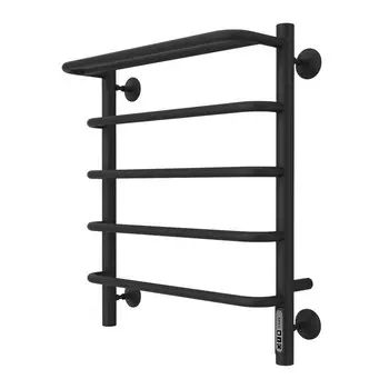 Полотенцесушитель электрический Larusso "Стандарт КС" П5, 500х600 мм, 147 Вт, с полкой