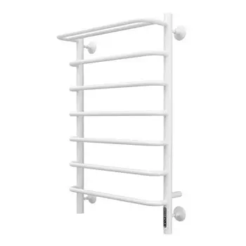 Полотенцесушитель электрический Larusso "Стандарт КС" П7, 500х800 мм, 194 Вт, с полкой