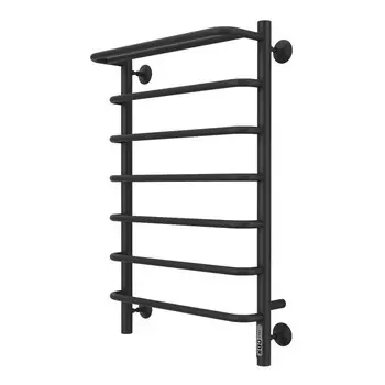 Полотенцесушитель электрический Larusso "Стандарт КС" П7, 500х800 мм, 194 Вт, с полкой