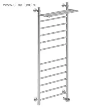 Полотенцесушитель электрический "НИКА" Classic ЛП (г) ВП, 1200 x 500 мм, с полочкой, хром
