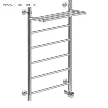 Полотенцесушитель электрический "НИКА" Classic ЛП ВП, 800 x 500 мм, с полочкой, хром