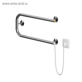 Полотенцесушитель электрический "НИКА" ЭК П, 200 x 600 мм, хром