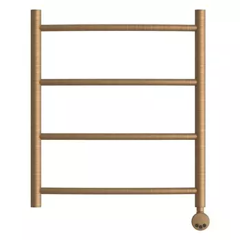 Полотенцесушитель электрический Point "Афина" PN04156BRE, П4, 500x600 мм, правый, бронза