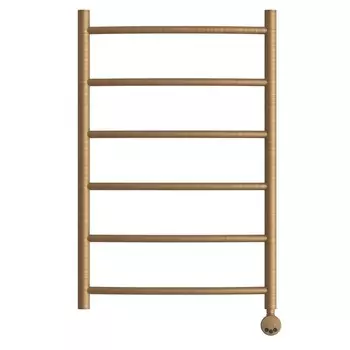 Полотенцесушитель электрический Point "Афина" PN04158BRE, П6, 500x800 мм, правый, бронза